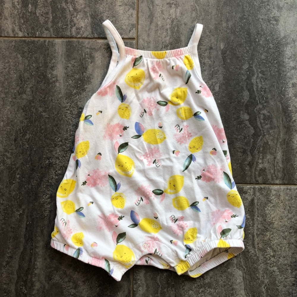 Girls Lemon Romper